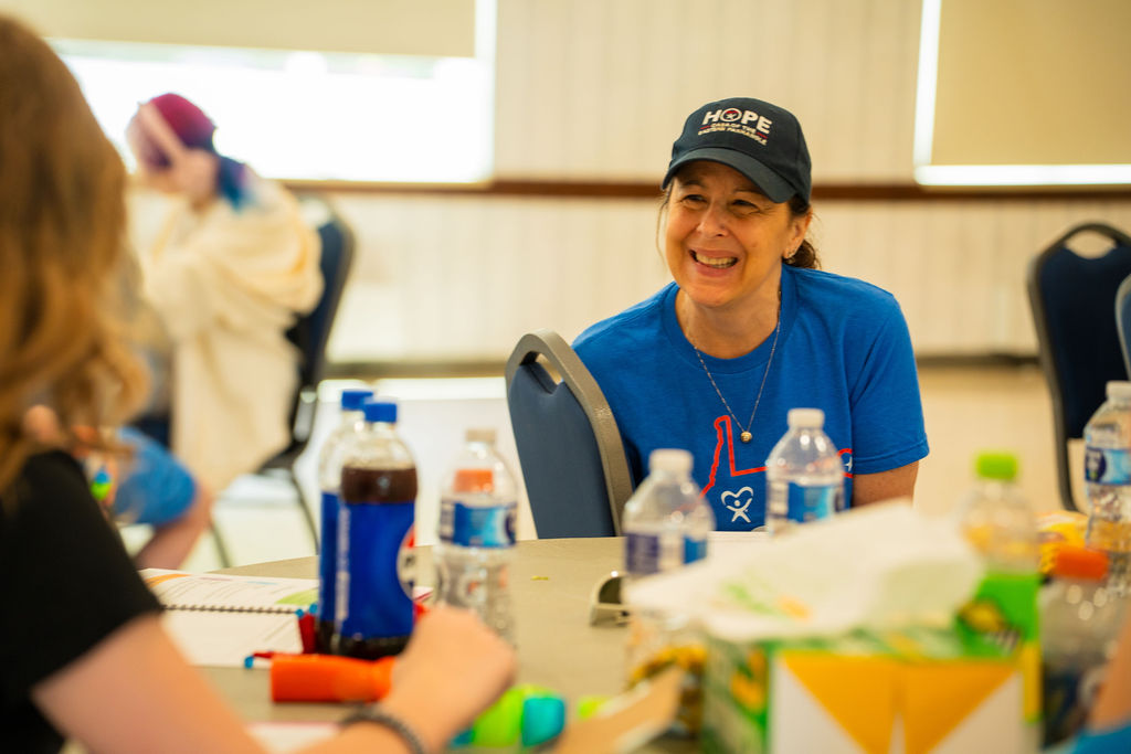 Volunteers at the table, Shepherd University